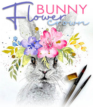 Load image into Gallery viewer, FRI 12 APRIL | 2 - 5PM  | Flower Crown Bunny | School Holiday Art Workshop
